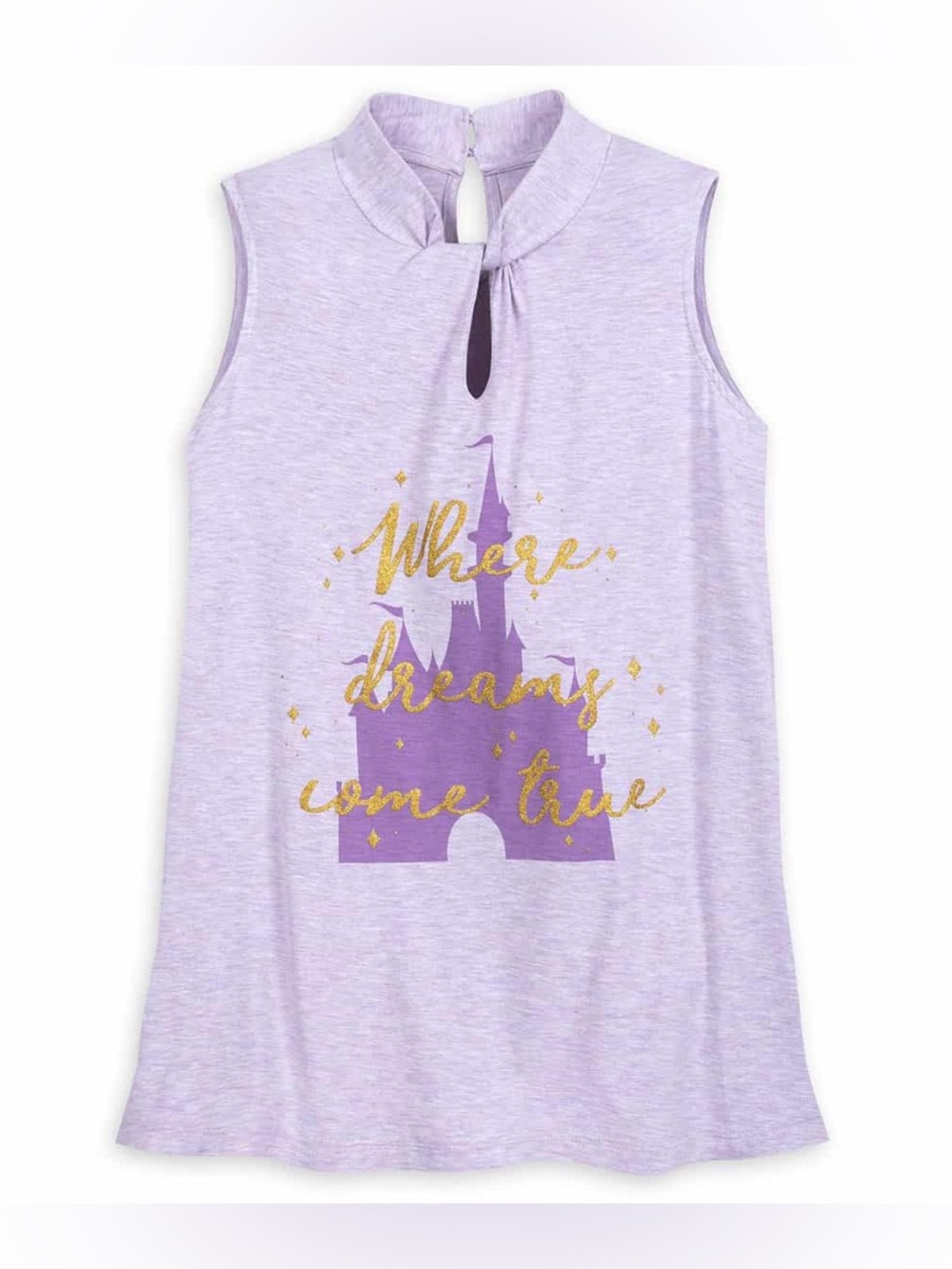 BNWT 🏰✨ Cinderella Castle Keyhole Mock-Neck Tank Top - Disney Parks Exclusive! - Picture 1 of 1